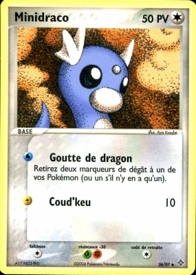 Carte Pokémon Minidraco 26/97 Peu commune Dragon