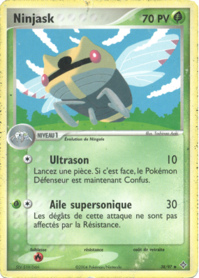 Carte Pokémon Ninjask 38/97 Peu commune Dragon
