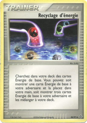 Carte Pokémon Recyclage d'énergie 84/97 Peu commune Dragon