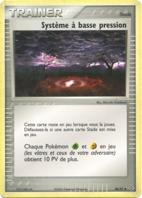Carte Pokémon Système à basse pression 86/97 Peu commune Dragon