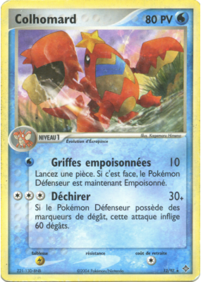 Carte Pokémon Colhomard 13/97 Rare Dragon