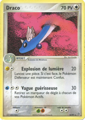 Carte Pokémon Draco 14/97 Rare Dragon