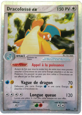 Carte Pokémon Dracolosse ex 90/97 Ultra Rare Dragon