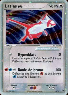 Carte Pokémon Latias ex 93/97 Ultra Rare Dragon