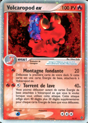 Carte Pokémon Volcaropod ex 95/97 Ultra Rare Dragon