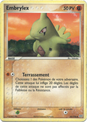 Carte Pokémon Embrylex 52/106 Commune Émeraude