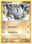 Carte Pokémon Rhinocorne 62/101 Commune Émeraude