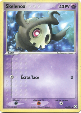 Carte Pokémon Skelenox 46/106 Commune Émeraude