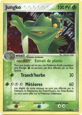 Carte Pokémon Jungko 10/106 Holographique Émeraude