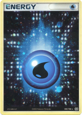 Carte Pokémon Énergie Eau 103/106 Holographique Émeraude