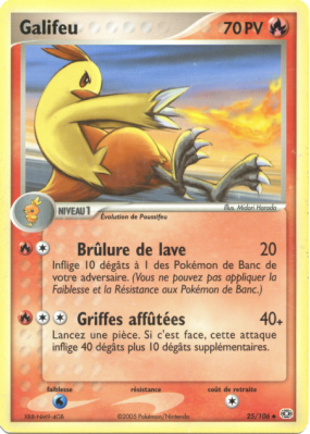 Carte Pokémon Galifeu 25/106 Peu commune Émeraude