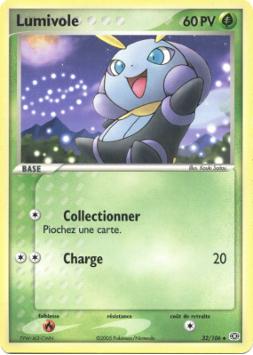 Carte Pokémon Lumivole 32/106 Peu commune Émeraude