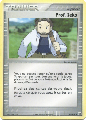 Carte Pokémon Prof. Seko 82/106 Peu commune Émeraude