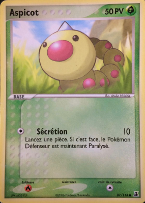 Carte Pokémon Aspicot 87/113 Commune Espèces Delta