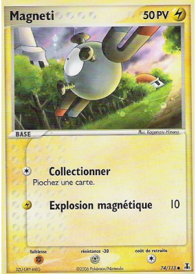 Carte Pokémon Magneti 74/113 Commune Espèces Delta