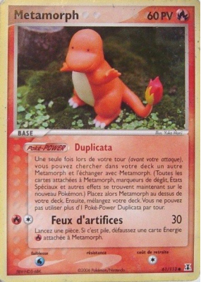 Carte Pokémon Metamorph 61/113 Commune Espèces Delta