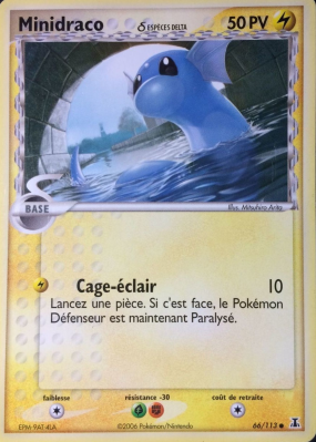 Carte Pokémon Minidraco δ 66/113 Commune Espèces Delta