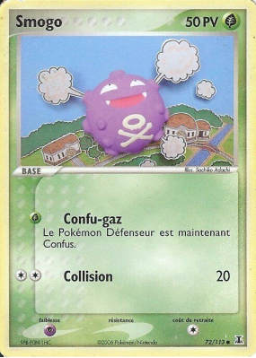 Carte Pokémon Smogo 72/113 Commune Espèces Delta