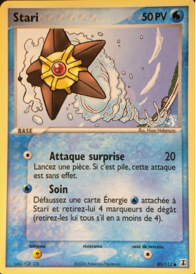 Carte Pokémon Stari 85/113 Commune Espèces Delta