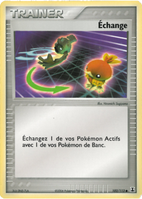 Carte Pokémon Échange 102/113 Commune Espèces Delta