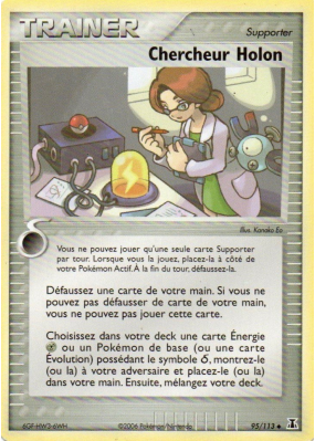 Carte Pokémon Chercheur Holon 95/113 Peu commune Espèces Delta