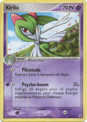 Carte Pokémon Kirlia 47/113 Peu commune Espèces Delta