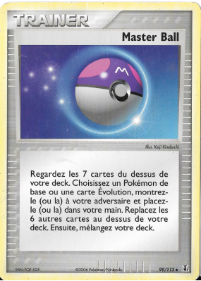 Carte Pokémon Master Ball 99/113 Peu commune Espèces Delta