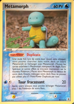 Carte Pokémon Metamorph 40/113 Peu commune Espèces Delta