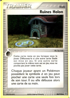 Carte Pokémon Ruines Holon 96/113 Peu commune Espèces Delta