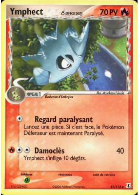 Carte Pokémon Ymphect δ 51/113 Peu commune Espèces Delta