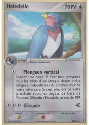Carte Pokémon Heledelle 32/113 Rare Espèces Delta