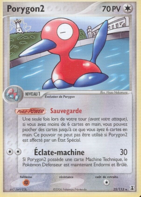 Carte Pokémon Porygon2 25/113 Rare Espèces Delta