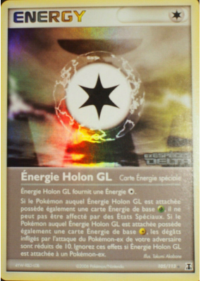Carte Pokémon Énergie Holon GL 105/113 Rare Espèces Delta