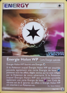 Carte Pokémon Énergie Holon WP 106/113 Rare Espèces Delta