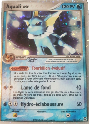 Carte Pokémon Aquali ex 110/113 Ultra Rare Espèces Delta