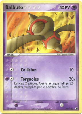Carte Pokémon Balbuto 59/110 Commune Fantômes Holon