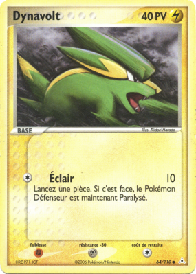 Carte Pokémon Dynavolt 64/110 Commune Fantômes Holon