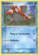 Carte Pokémon Écrapince 62/110 Commune Fantômes Holon
