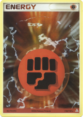 Carte Pokémon Énergie Combat 110/111 Holographique Fantômes Holon