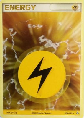 Carte Pokémon Énergie Électrique 108/110 Holographique Fantômes Holon