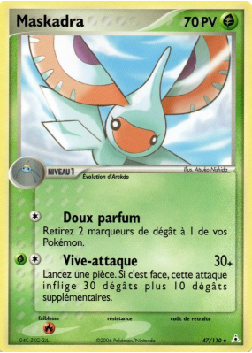 Carte Pokémon Maskadra 47/110 Peu commune Fantômes Holon