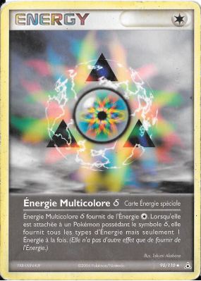 Carte Pokémon Énergie Multicolore δ 98/110 Peu commune Fantômes Holon