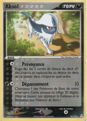 Carte Pokémon Absol 18/110 Rare Fantômes Holon