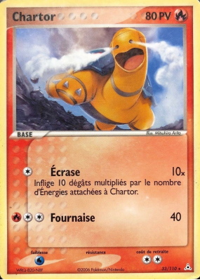 Carte Pokémon Chartor 33/110 Rare Fantômes Holon