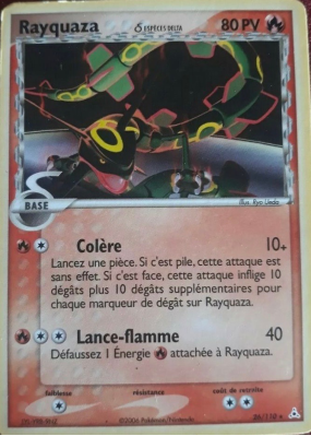 Carte Pokémon Rayquaza δ 26/110 Rare Fantômes Holon