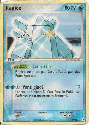 Carte Pokémon Regice 27/110 Rare Fantômes Holon
