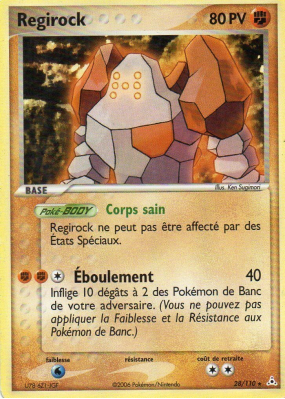 Carte Pokémon Regirock 28/110 Rare Fantômes Holon