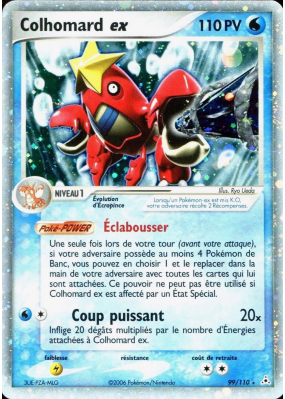 Carte Pokémon Colhomard ex 99/110 Ultra Rare Fantômes Holon