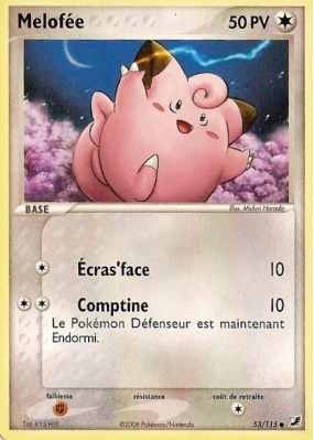 Carte Pokémon Melofée 53/115 Commune Forces Cachées