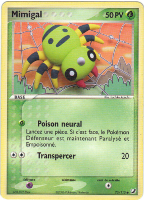 Carte Pokémon Mimigal 75/115 Commune Forces Cachées